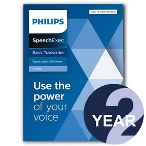 Philips LFH4612 SpeechExec Transcribe 2 year Subscription Software Licence Key